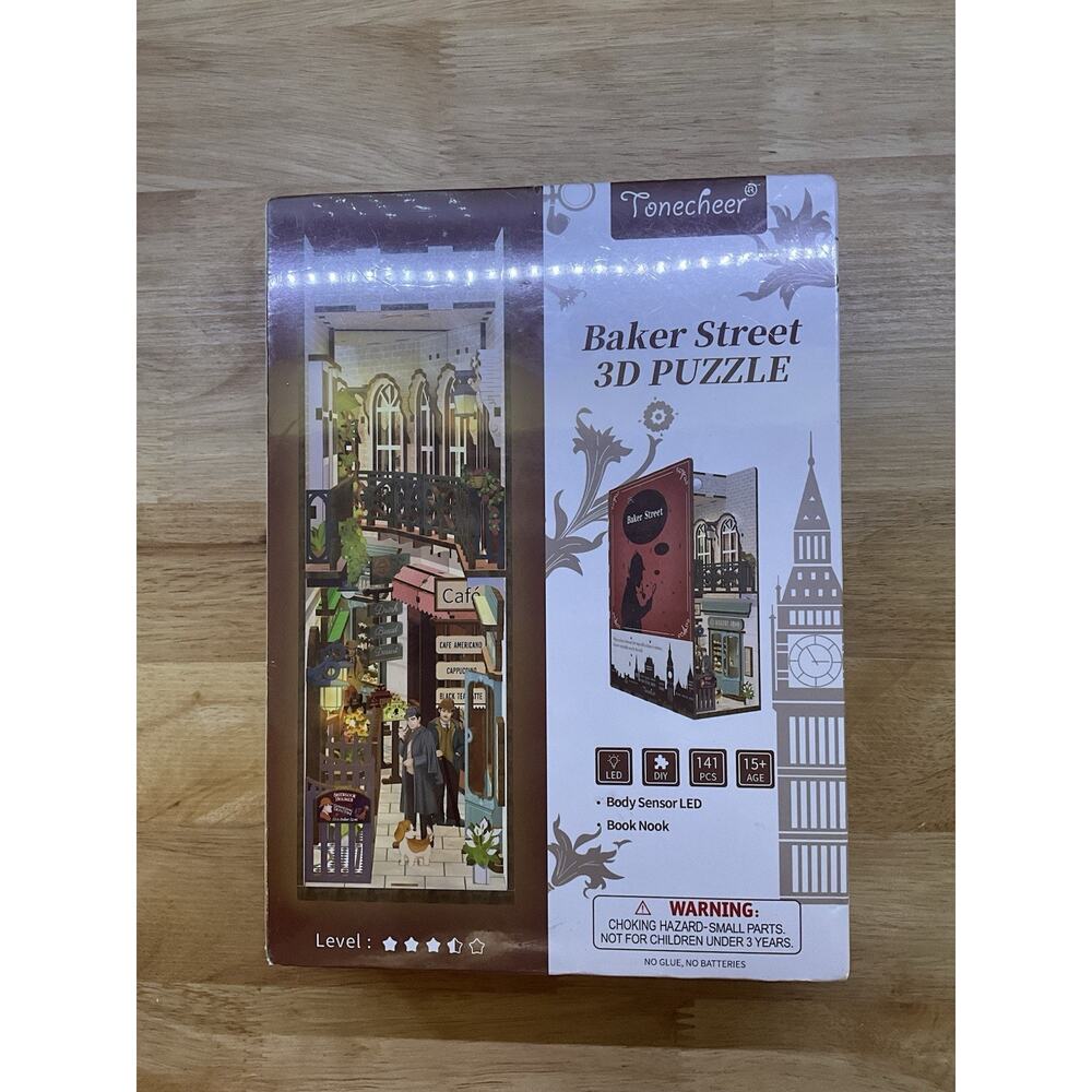 Tonecheer Baker Street 3D Book Nook DIY Construction Model Kit NEW